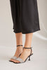 Neraida  Black Silver Heeled Shoes - PRE ORDER