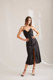 Neraida  Black Silver Heeled Shoes - PRE ORDER
