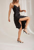 Neraida  Black Silver Heeled Shoes - PRE ORDER