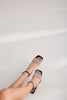 Neraida  Black Silver Heeled Shoes - PRE ORDER