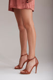Cinnamon Tan Matte Heeled Shoes - PRE ORDER