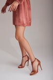 Cinnamon Tan Matte Heeled Shoes - PRE ORDER