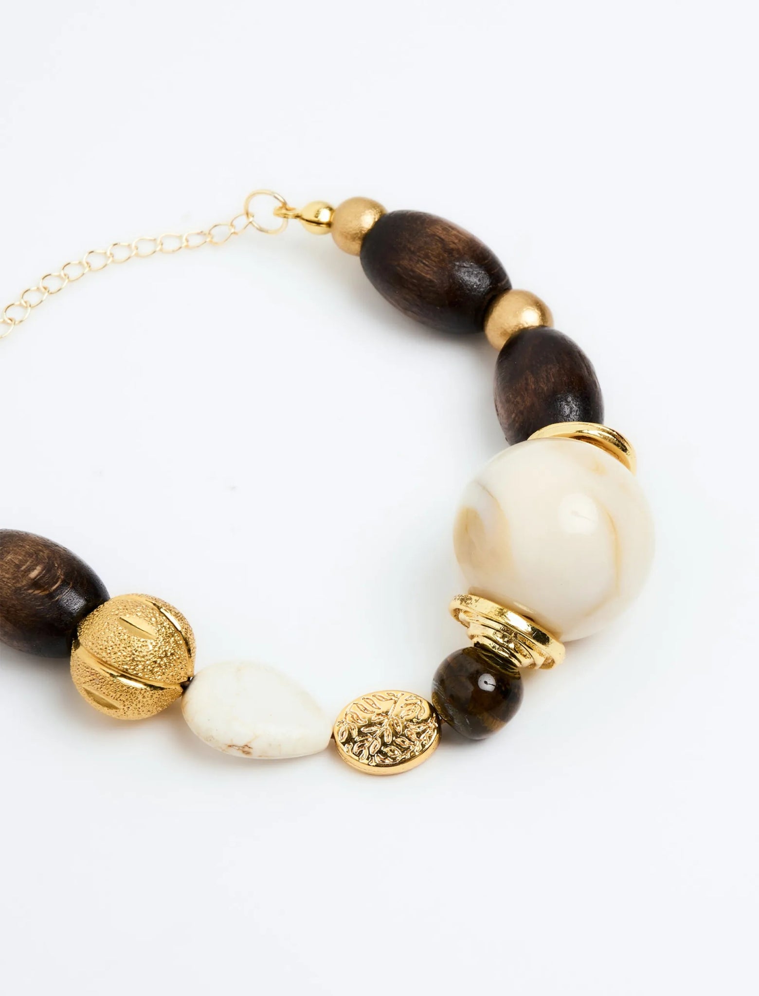 Adjustable Figured Natural Stone Bracelet - Lebbse