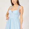 Backless Dress Baby Blue - Lebbse