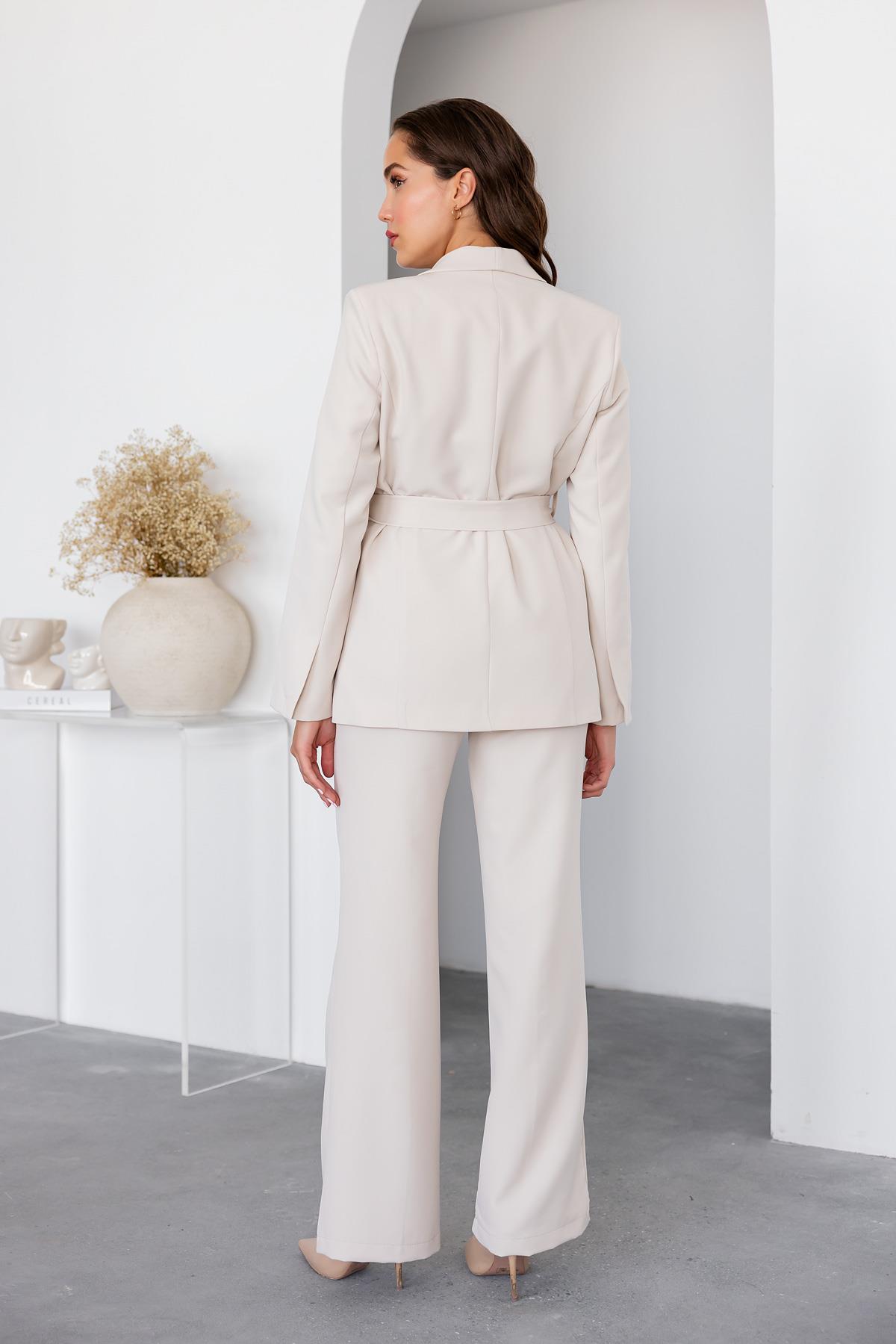 Belted Jacket Set - BEIGE - Lebbse