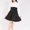 فساتين للبيع اون لاين تفاصيل قميص مطوي وحزام - Belted Pleated Shirt Detail Dress
