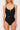 Black Belted V - Neck High Leg Regular Swimsuit - Lebbse