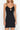 Black Lace and Tie Detailed Corded Cotton Knitted Nightgown - Lebbse