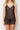 Black Lace Floral Knitted Nightgown - Lebbse