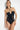 Black Strapless Mesh Detailed High Leg Regular Swimsuit - Lebbse