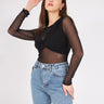 Black Transparent Blouse - Lebbse