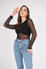 Black Transparent Blouse - Lebbse