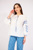 Blue Embroidered Blouse - Lebbse