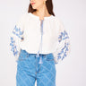 Blue Embroidered Blouse - Lebbse