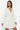 Bridal Ecru Mini Woven Tie - Up Linen Blend Beach Dress - Lebbse