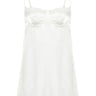 Bridal White Satin Lace Detailed Fantasy Nightgown - Lebbse