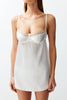 Bridal White Satin Lace Detailed Fantasy Nightgown - Lebbse