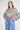 Bright Patterned Zipper Jacket Beige - Lebbse