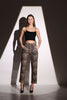 brown Leopard print Trousers - Lebbse