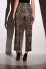 brown Leopard print Trousers - Lebbse