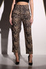 brown Leopard print Trousers - Lebbse