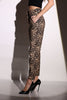 brown Leopard print Trousers - Lebbse