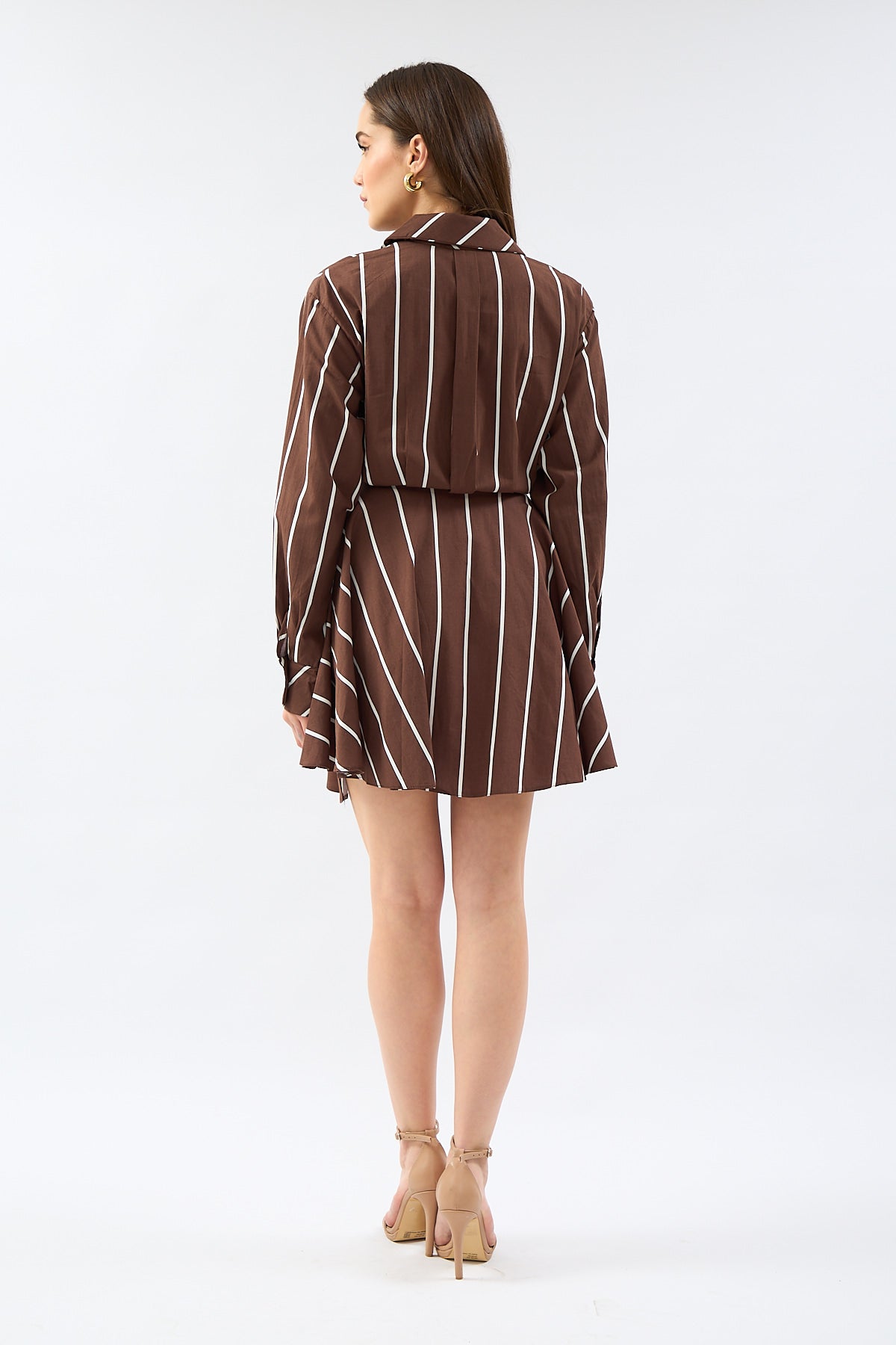 Brown Special Design Shirt Dress | CLOTHES | DRESS | Lebbse Brown Special Design Shirt Dress | CLOTHES | DRESS | Lebbse