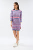 فساتين ملونة للمناسبات مصغر محبوك - Colorful Knitted Mini Dress