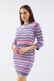 2- فساتين ملونة للمناسبات مصغر محبوك - Colorful Knitted Mini Dress