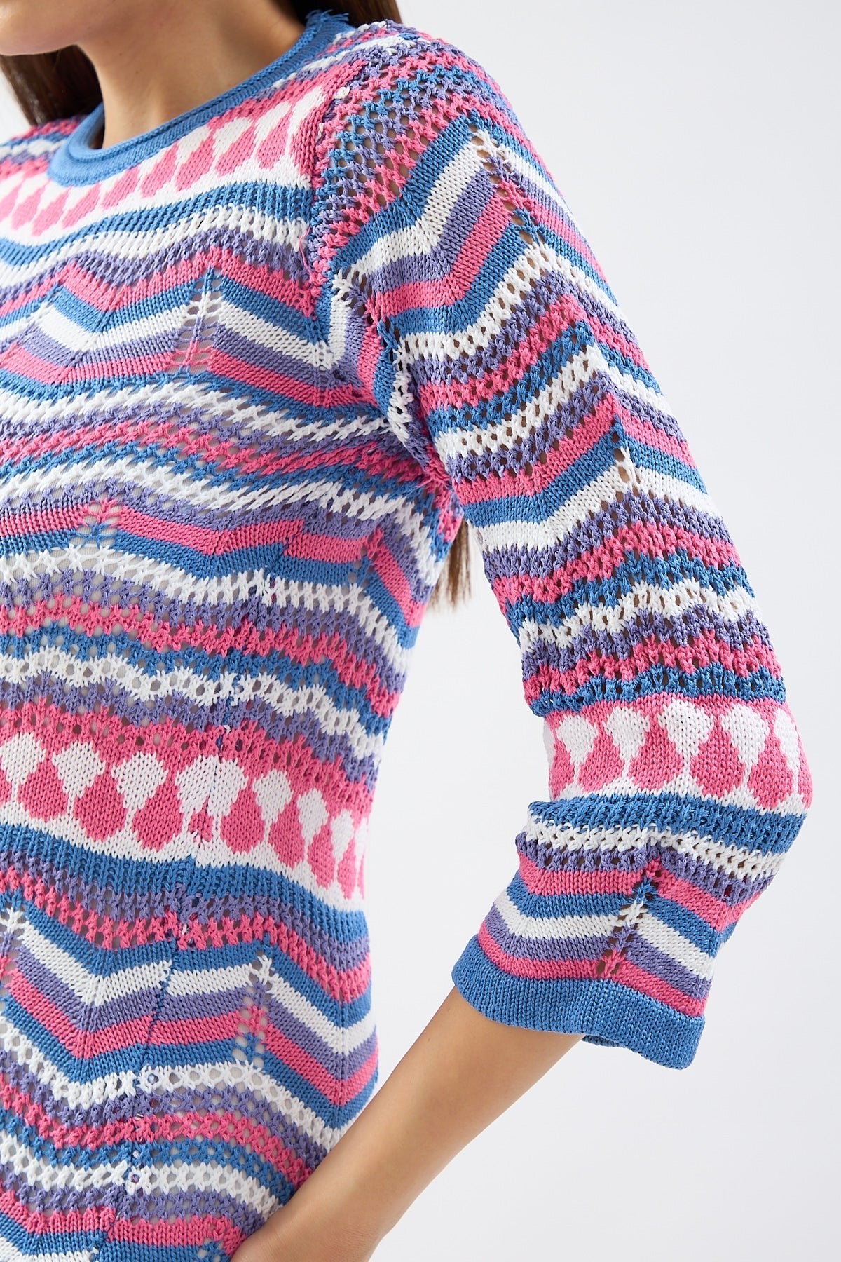 Colorful Knitted Mini Dress | CLOTHES | DRESS | Lebbse Colorful Knitted Mini Dress | CLOTHES | DRESS | Lebbse