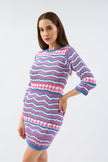4- فساتين ملونة للمناسبات مصغر محبوك - Colorful Knitted Mini Dress
