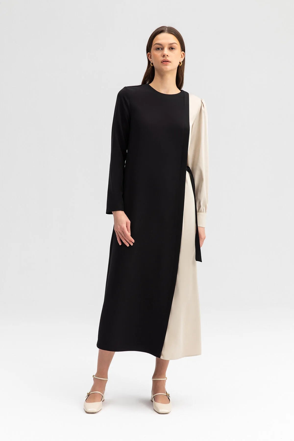 CONTRAST COLOR DRESS - Lebbse