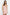 Corded Cotton Knitted Nightgown with Powder Lace and Tie Detail - Lebbse