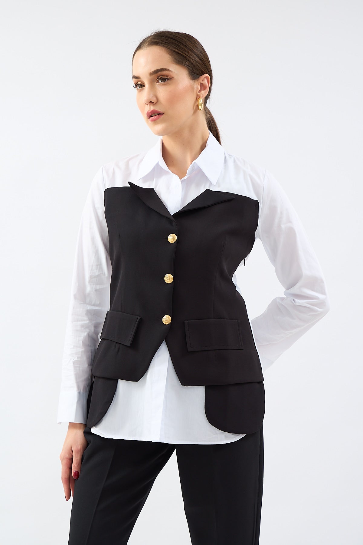 CORSET DETAIL SHIRT | CLOTHES | Lebbse