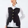 قميص نسائي بتفاصيل الكورسيه - CORSET DETAIL SHIRT