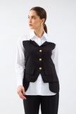 2- قميص نسائي بتفاصيل الكورسيه - CORSET DETAIL SHIRT