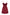 DARK RED Soft Feel Lace Rope Strap Velvet Knitted Nightgown - Lebbse