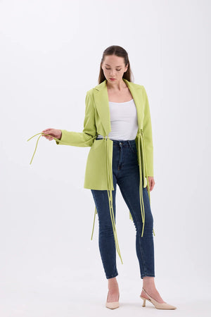 DESIGN OIL GREEN JACKET - Lebbse