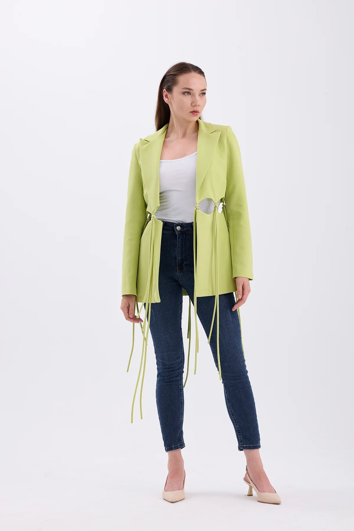 DESIGN OIL GREEN JACKET - Lebbse