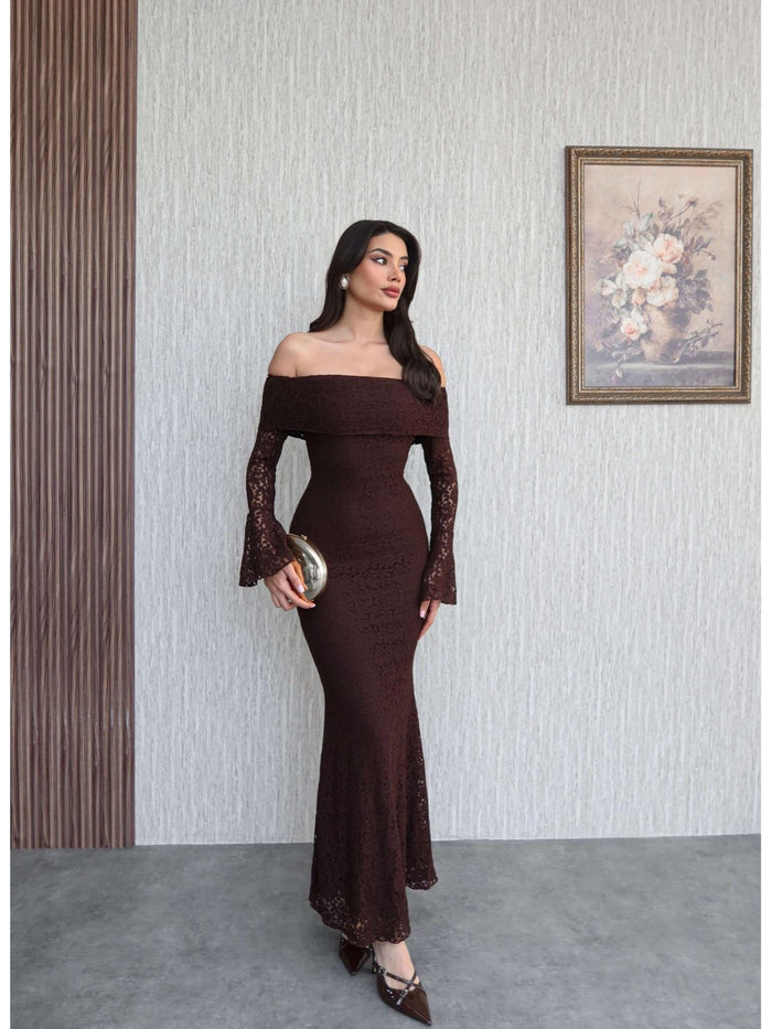 Lined Madonna Collar Dress