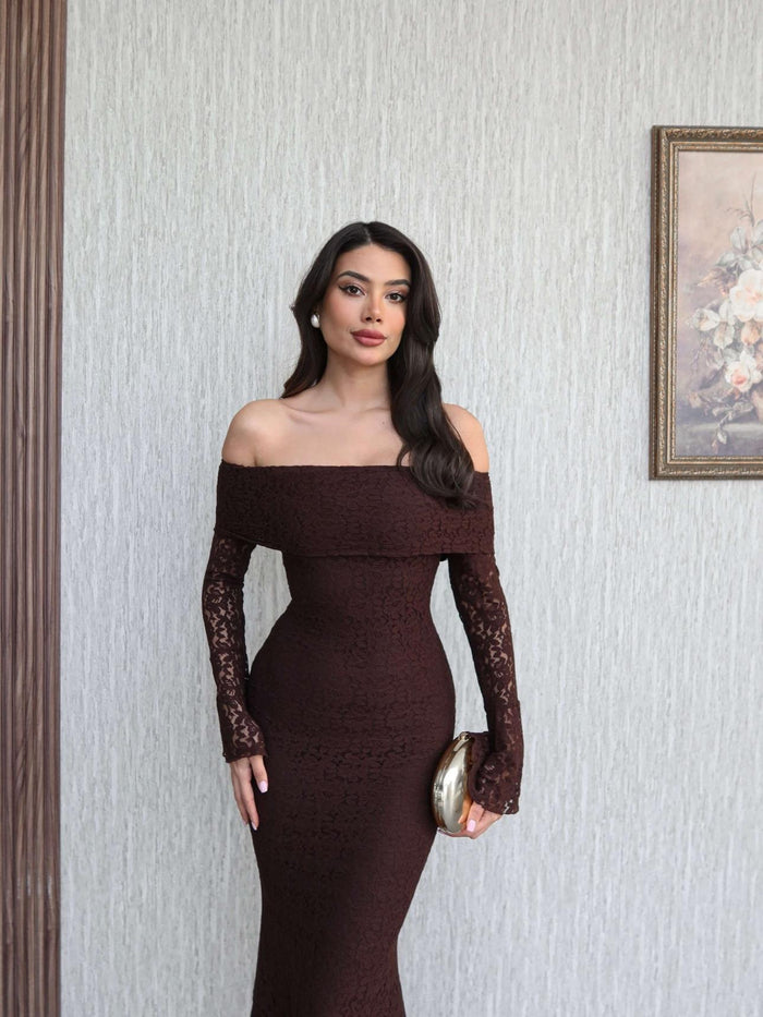 Lined Madonna Collar Dress