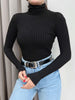 Ribbed Turtleneck Sweater