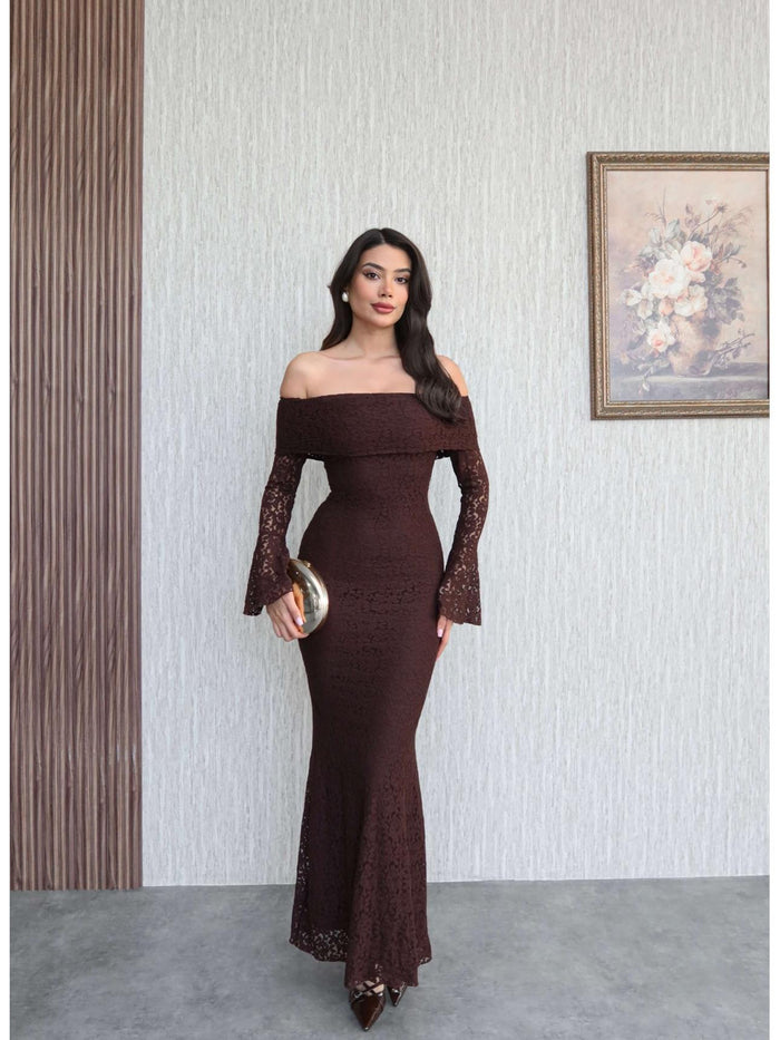 Lined Madonna Collar Dress