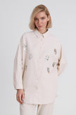 قميص نسائي مطرز بالحجر - EMBROIDERED STONE WOMEN'S SHIRT