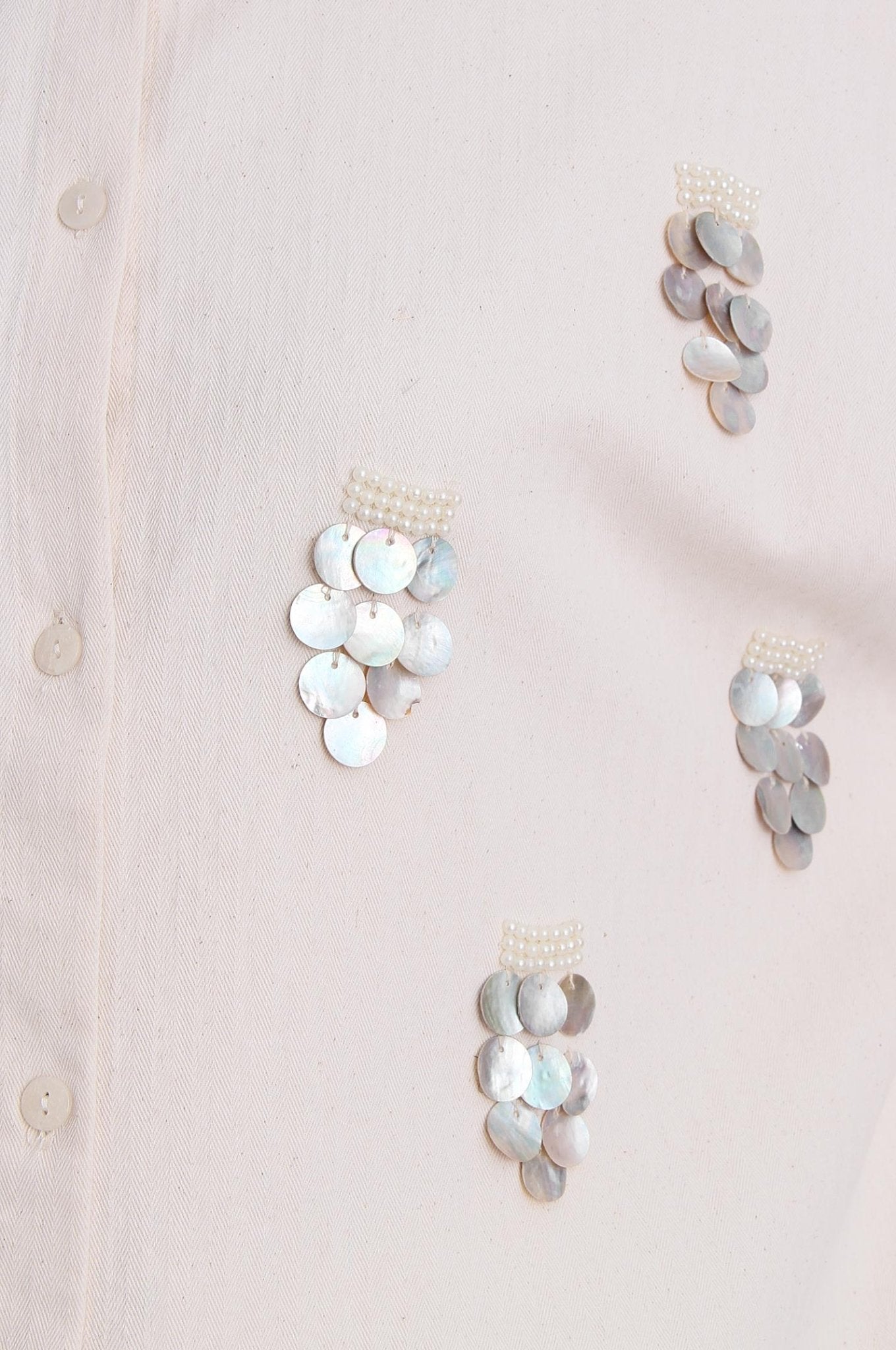 2- قميص نسائي مطرز بالحجر - EMBROIDERED STONE WOMEN'S SHIRT