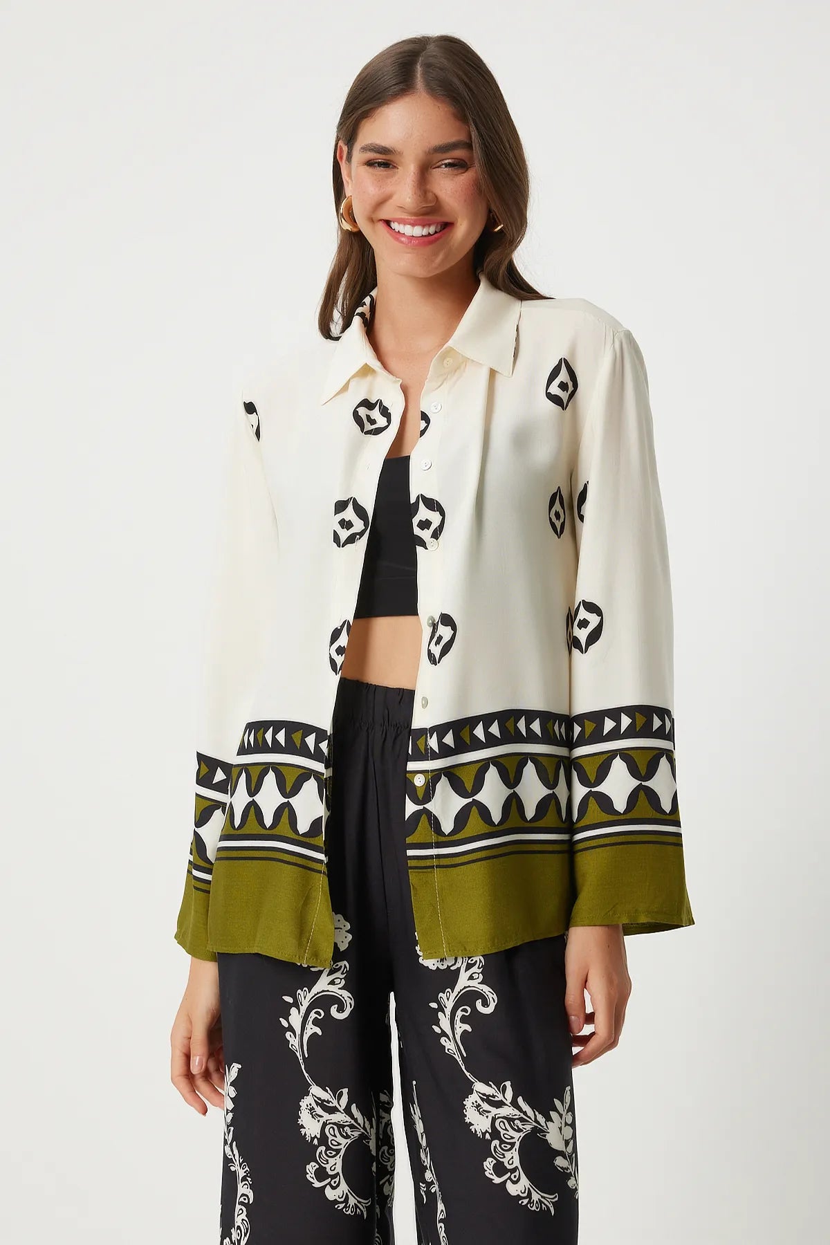 ETHNIC PATTERNED COMFORTABLE SUIT - Lebbse