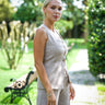 Eva Vest Trouser Set Beige - Lebbse