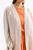 Fringed Kimono Beige Orange - Lebbse