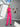 Fuchsia Zero Sleeve Belted Jumpsuit - Lebbse