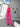Fuchsia Zero Sleeve Belted Jumpsuit - Lebbse